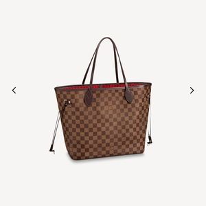 Louis Vuitton Neverfull Damier MM Canvas Tote Bag